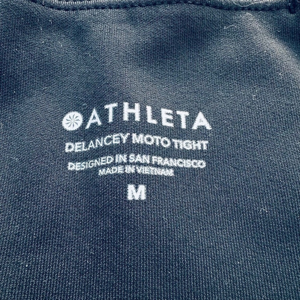 Athleta Delancey Moto Tight High Waisted Zip Ankle Yoga Pants - Picture 7 of 10